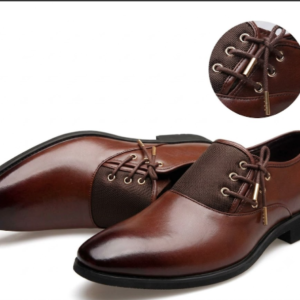 Brown leather shoes